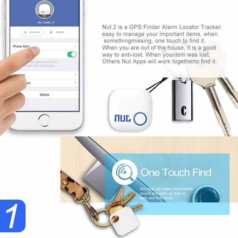 Nut 2 Smart Finder Bluetooth Key Finder Anti-lost Tracker Tracking Wallet/key Tracer Locator