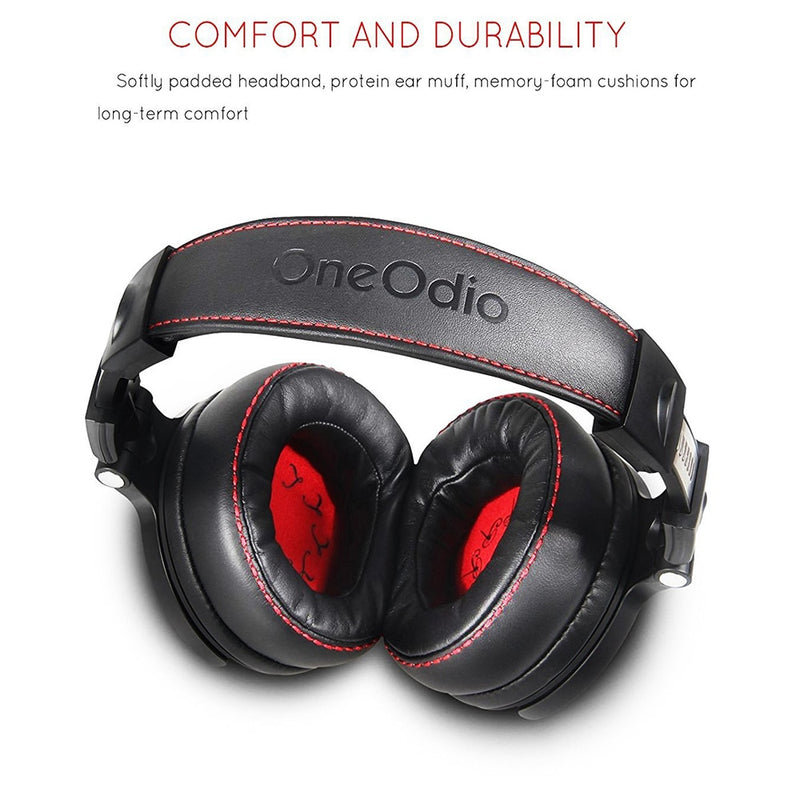 Oneodio Professional Studio DJ Headphones With Microphone Over Ear Wired HiFi Monitors Headset