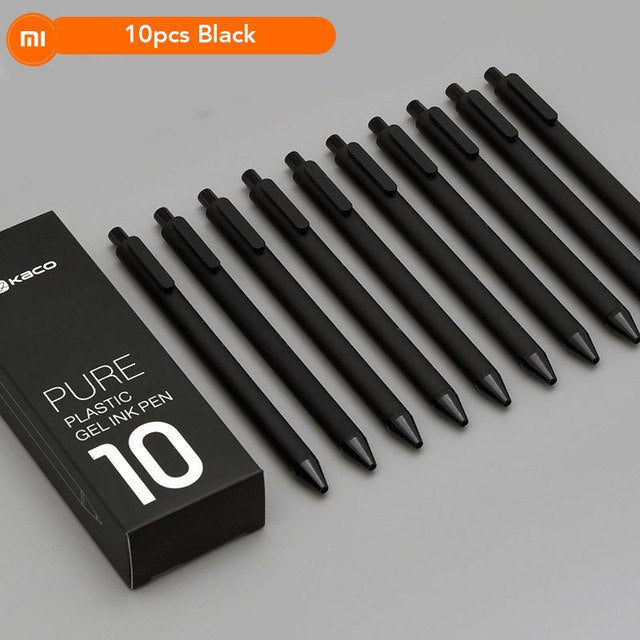 Original Xiaomi Mijia KACO 0.5mm Xiomi Mi Signing P E N Gal Ink Smooth Writing Durable Signing Black