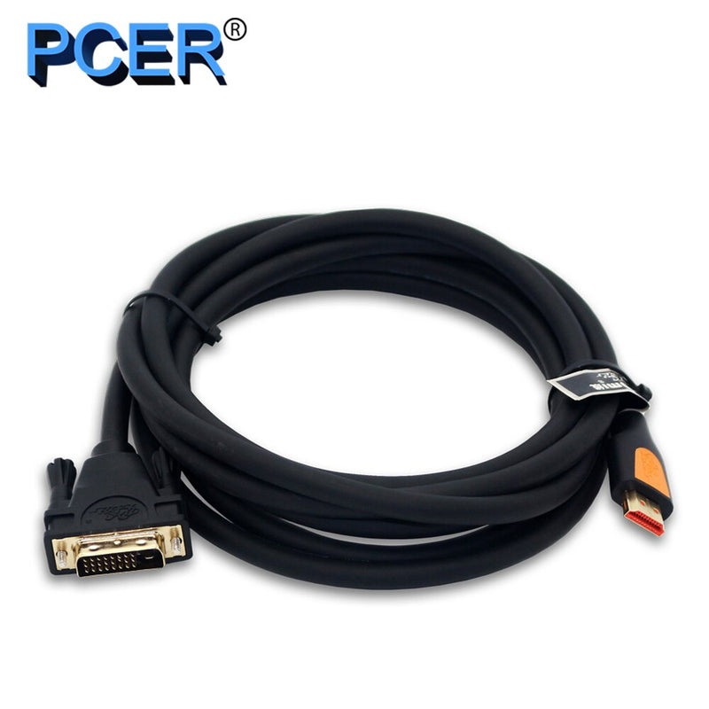 HDMI to DVI Cable DVI to HDMI Cord Audio Video Cable DVI HDMI male to male cable
