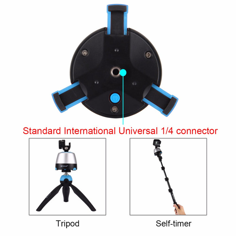 PULUZ 360 Degree Rotation Panning Rotating Panoramic tripod head with Remote Controller Stabiliser