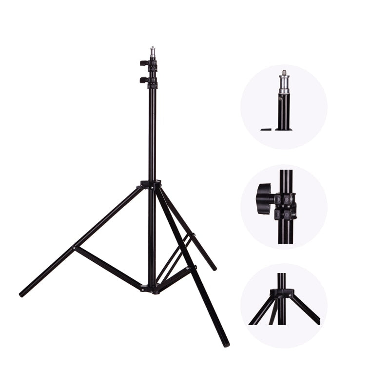 Photo 2M(79in) Light Stand Tripod With 1/4 Screw Head For Photo Studio Softbox Video Flash Umbrellas