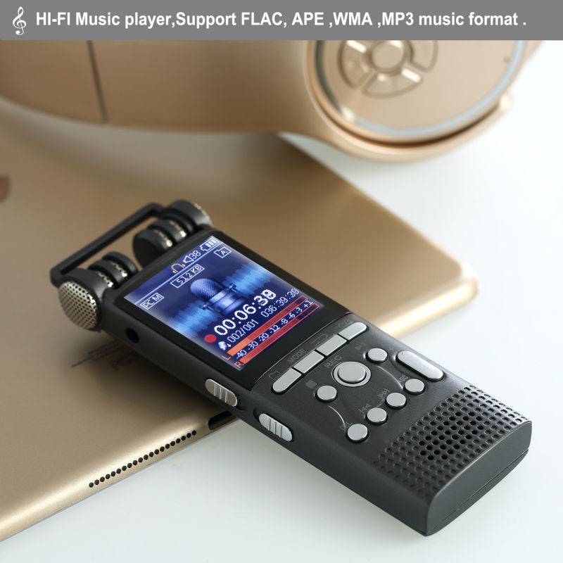 Professional Voice Activated Digital Audio Voice Recorder 16GB 32G USB Pen Non-Stop 100hr Recording