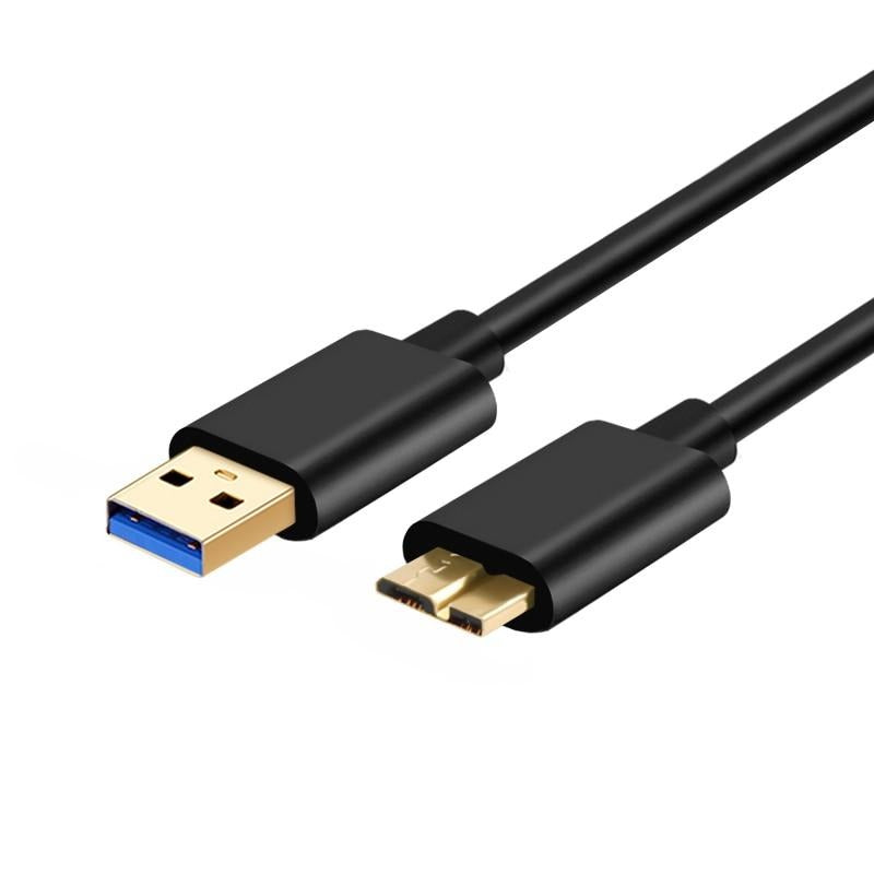 QGEEM 1M USB 3.0 Type A to Micro B Extension Cable For External Hard Drive Disk HDD Samsung S5 Note3