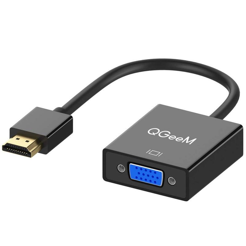 QGeeM HDMI to VGA Adapter Digital to Analog Video Audio Converter Cable HDMI VGA Connector