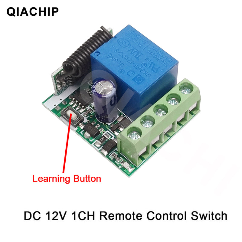 433Mhz Universal Wireless Remote Control Switch DC 12V 1CH relay Receiver Module RF Transmitter
