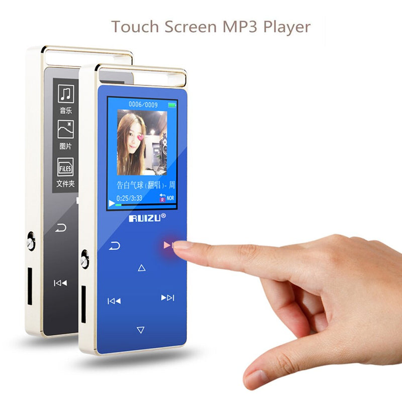 D01 Bluetooth MP3 Player 8GB Touch Screen 1.8 Inch Portable Music MP3 Player