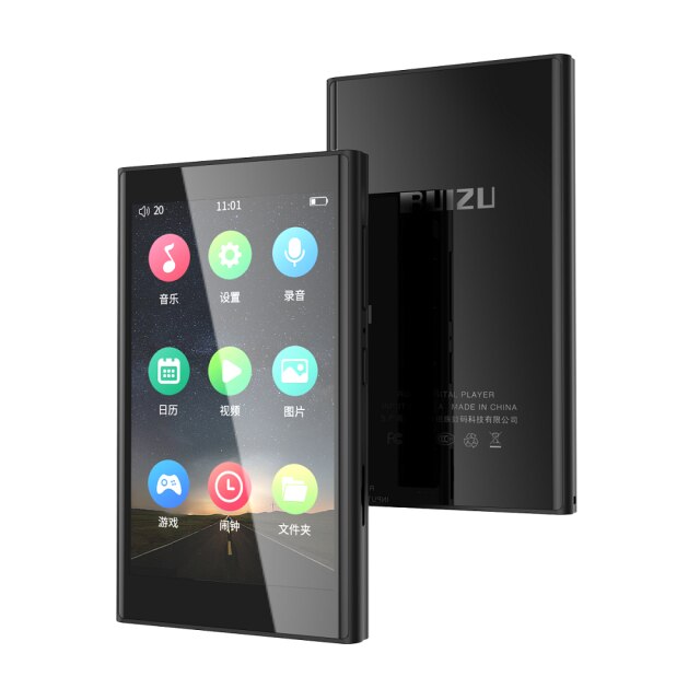H10 Metal MP3 Player BT 5.0 Built-in Speaker with 3.8inch Touch Screen 16G/32G Music Player