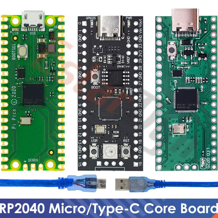 Raspberry Pi Pico Board RP2040 Dual-Core 264KB ARM Low-Power Microcomputers High-Performance