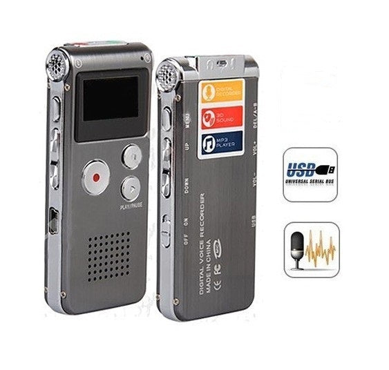 Rechargeable External Mic 4GB Voice Activated USB Digital Audio Voice Recorder Dictaphone MP3 Player