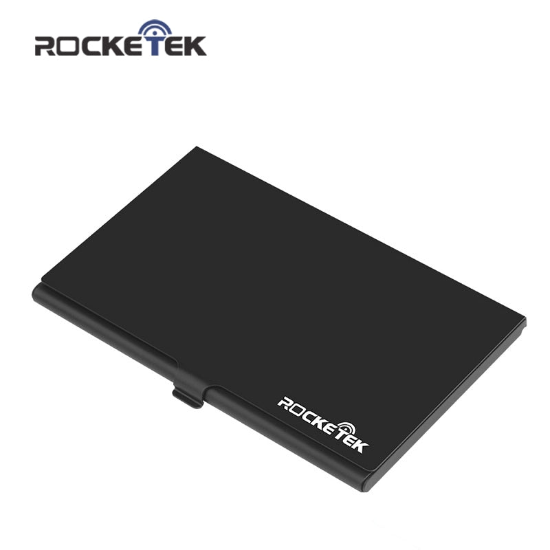 Rocketek Aluminum sd memory card storage case microsd/micro sd holder bag memory box placed with 2