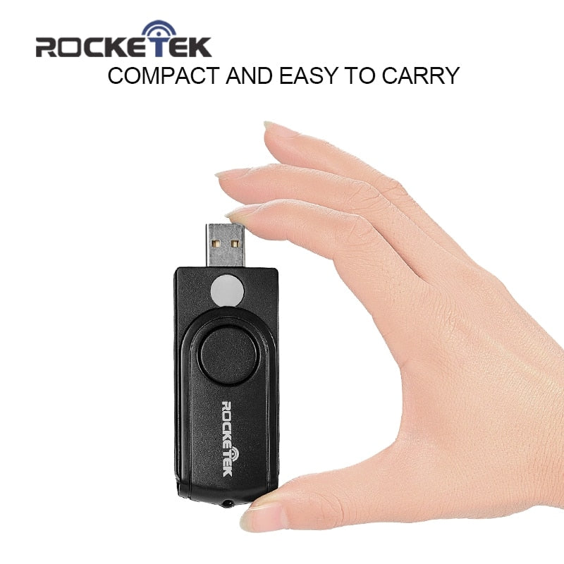 Rocketek USB 2.0 multi Smart Card Reader SD/TF MS M2 micro SD memory ,ID,Bank card,sim cloner