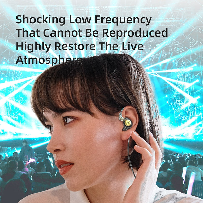 KZ EDX pro Earphones Bass Earbuds In Ear Monitor Headphones Sport Noise Cancelling HIFI Headset