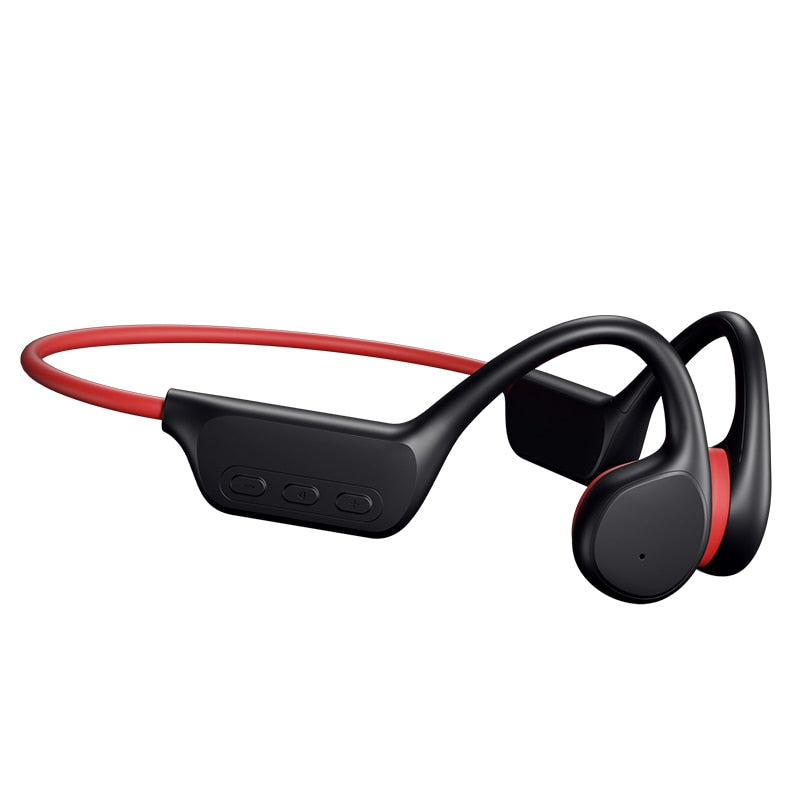 Bone Conduction Earphones Bluetooth Wireless IPX8 Waterproof MP3 Player Hifi Ear-hook Headphone