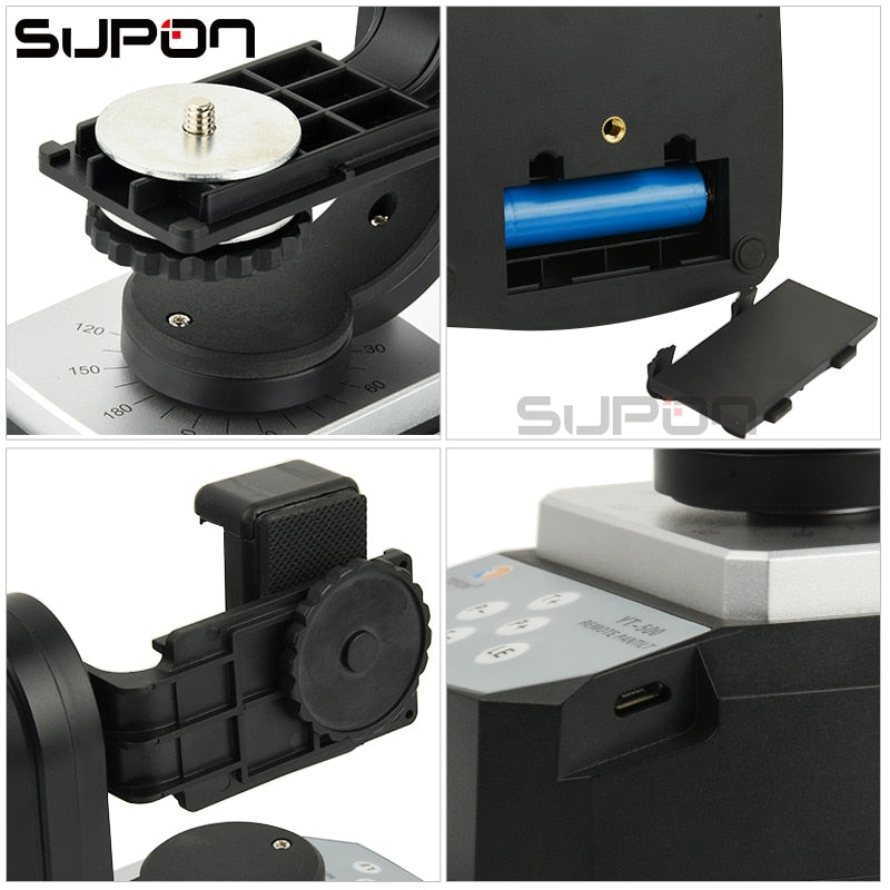 SUPON YT-500 Smart Go Pro Panoramic PTZ Pan Title Wireless Remote Control for Phone SLR camera Web