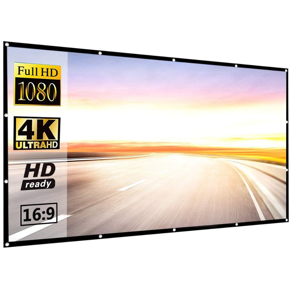 Projection Screen Portable Projector Screen 100 inch 120 inch 150 inch 16:9