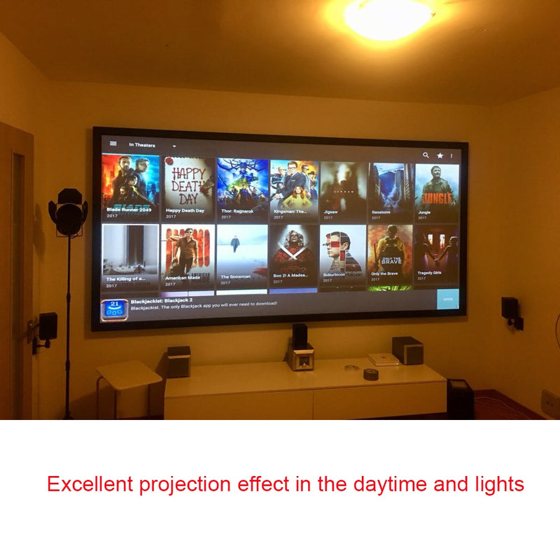 Reflective Fabric Projector Screen 60 72 100 120 inch 16:9 4:3 For XGIMI H1 Z6 UNIC UC46