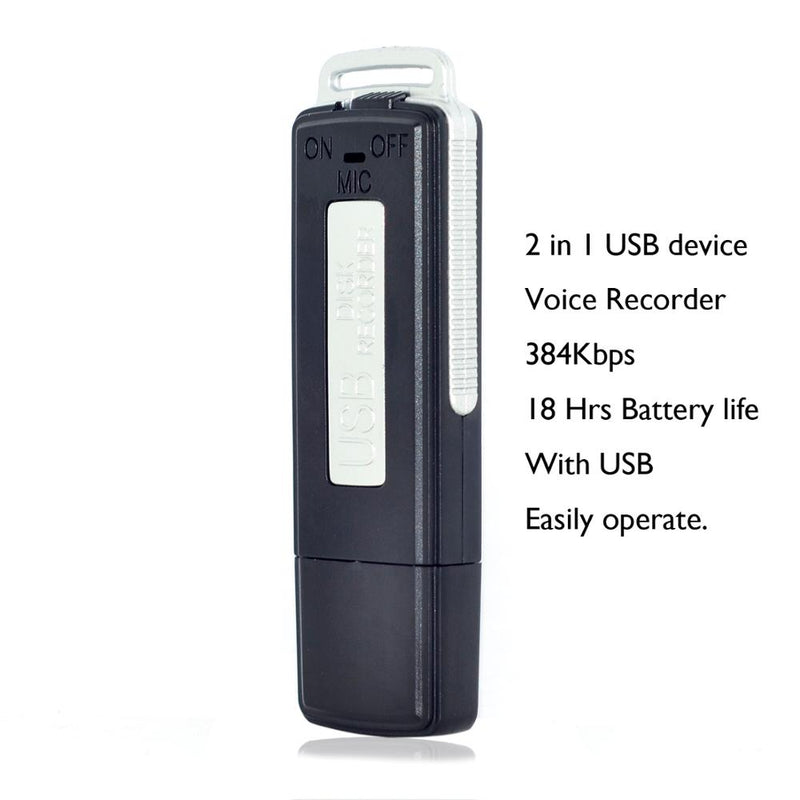 Savetek 2 in 1 Mini USB Pen 8GB 16GB Digital Audio Voice Recorder With USB Device One Touch