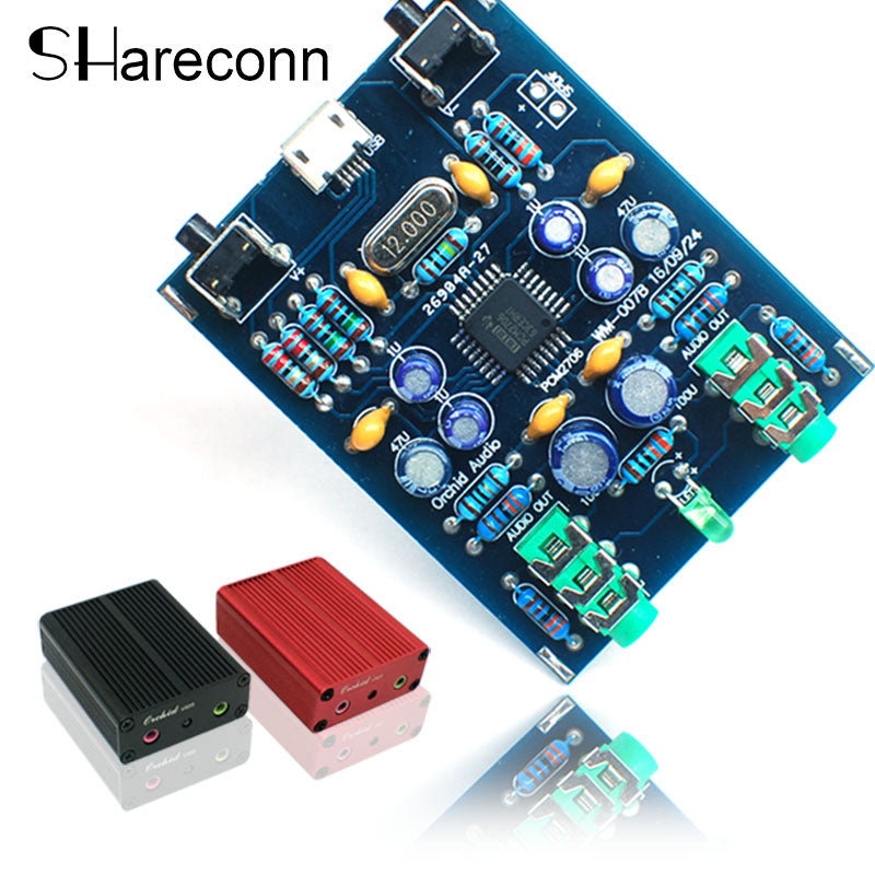 Shareconn PCM2706 HI USB Soundcard DIY Kit USB DAC SPDIF android compatible MicroUSB windows without