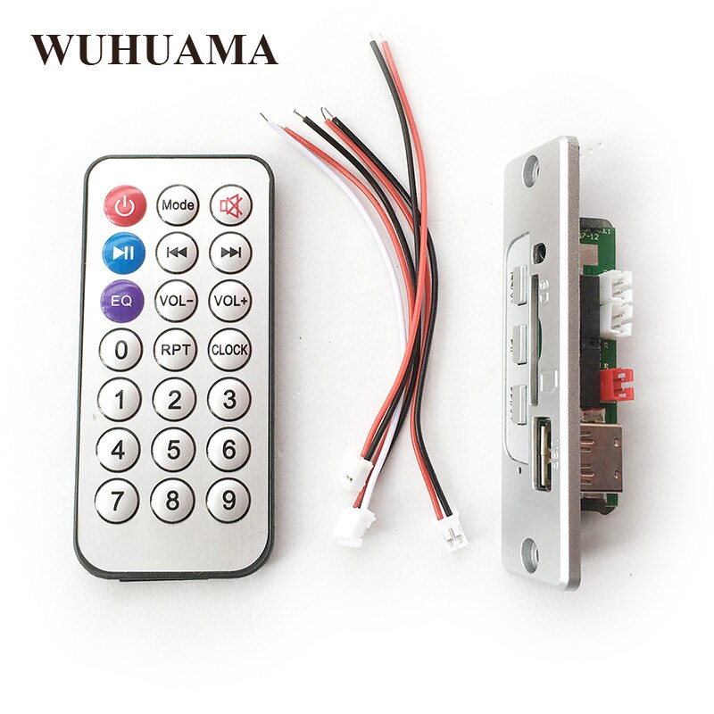 Silver Color DC5V MP3 Decoder Board Built In 3W Amplifier With Remote Control Support SD Card USB