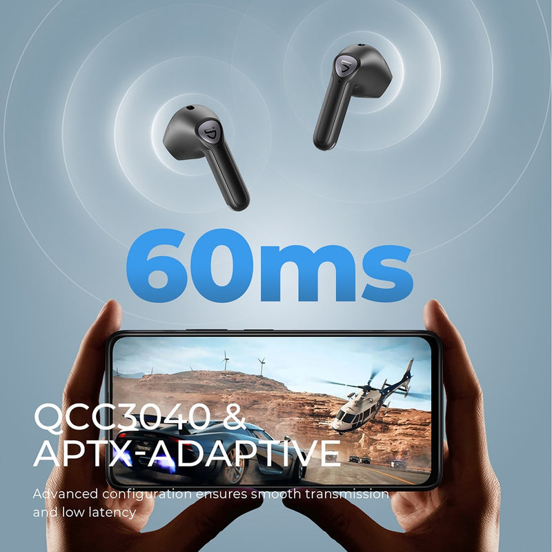Air3 Wireless Earphones QCC3040 Bluetooth V5.2 Earbuds AptX-Adaptive, 4 Mics+CVC Noise Cancellation