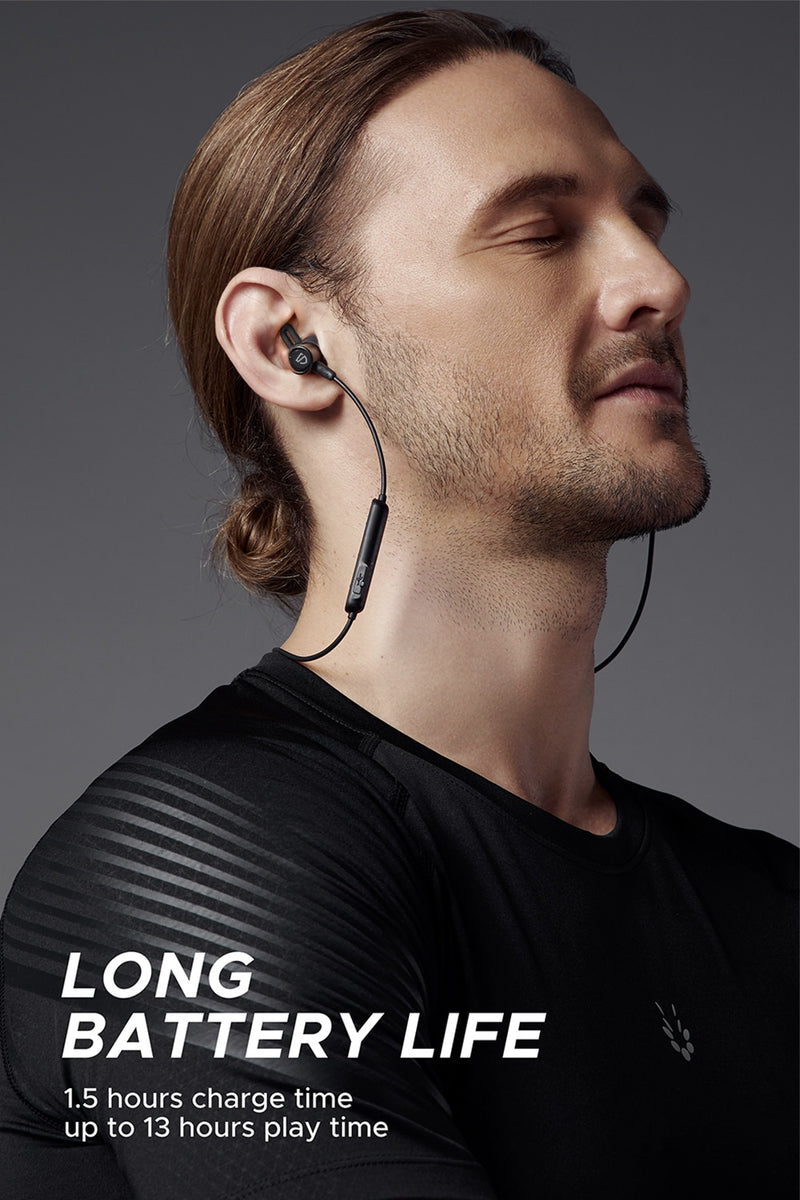 Magnetic Bass Wireless Bluetooth In-Ear Earbuds Sport IPX6 Waterproof Earphones with Mic