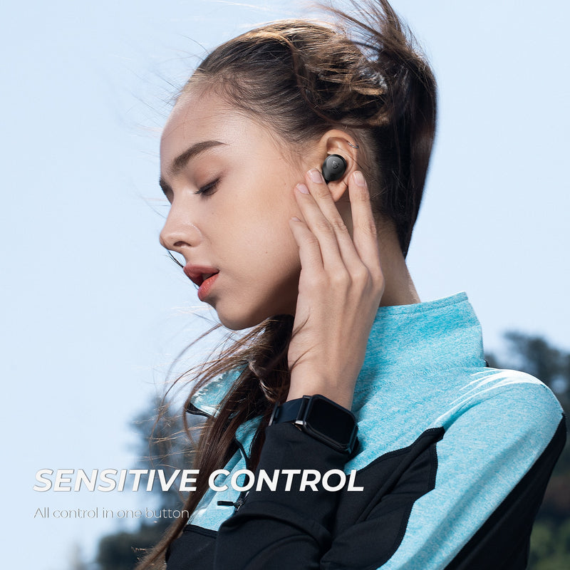 T2 Hybrid Active Noise Cancelling Wireless Earbuds ANC Bluetooth Earphones with 12mm Transparency