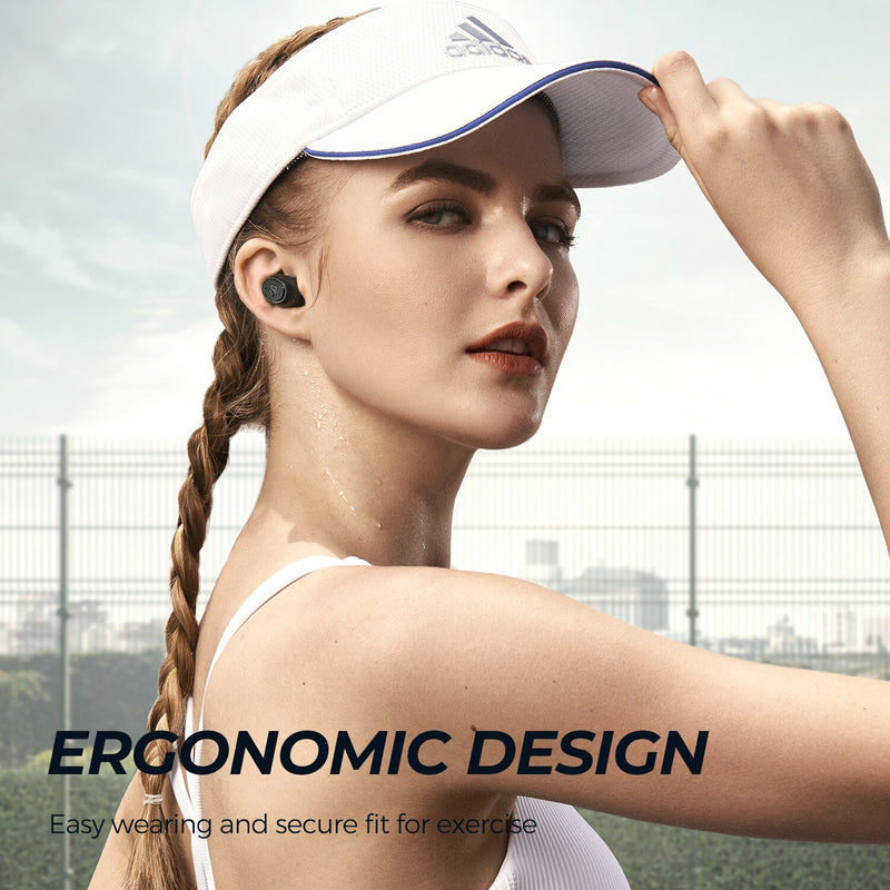 Wireless Bluetooth 5.0 in-Ear Stereo TWS Sports Earphones IPX7 waterproof Monaural/Binaural Calls