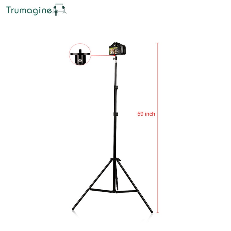 TRUMAGINE Universal Portable Aluminum Stand Mount Digital Camera Tripod For Phone iPhone With