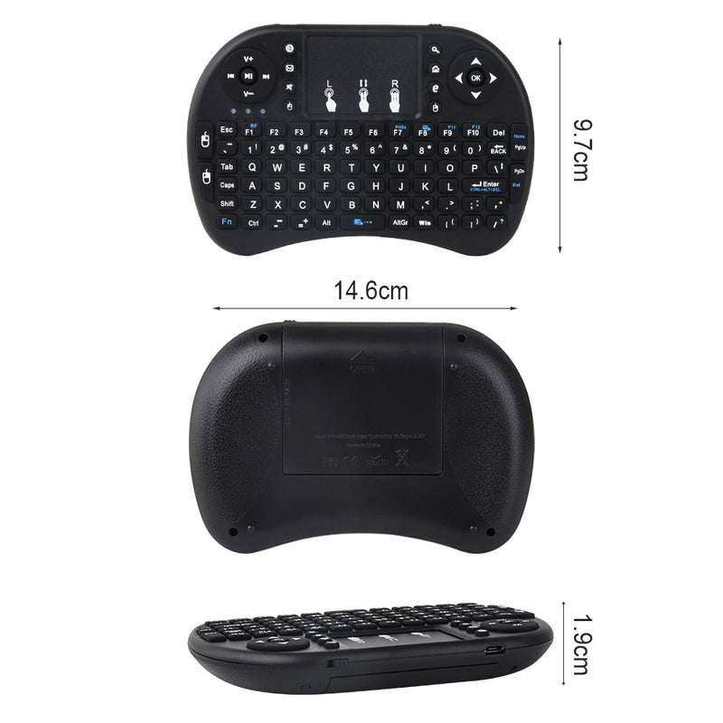 Touyinger New arrival mini i8 Keyboard Air Mouse Multi-Media Remote Touchpad Handheld for Android