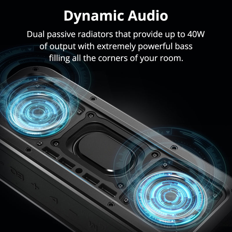 Element Force SoundPulse™ Bluetooth Speaker IPX7 Waterproof 40W TWS Portable Speaker 15H