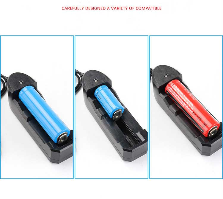 USB 18650 Battery Charger Black 4 Slots AC 110V 220V Dual for 18650 Charging 3.7V Lithium Batteries