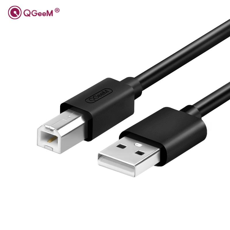 USB B Cable USB 2.0 Type A Male to B Male Scanner Printer Cable Sync Data Charger Cable for