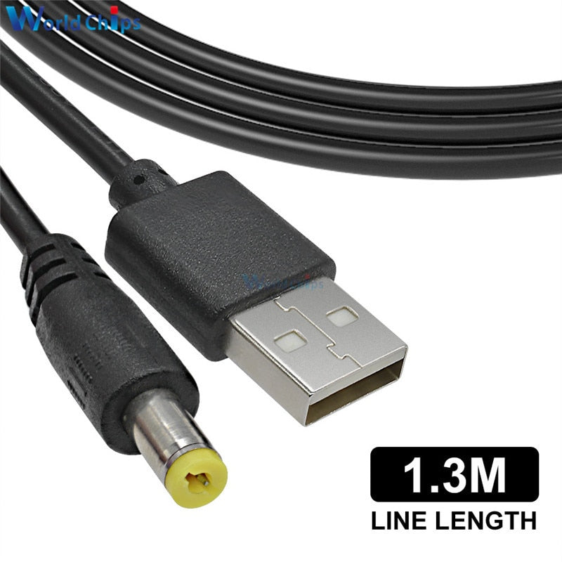 USB Charge Power Boost Cable DC 5V to 9V/12V 1A 2.1x5.5mm Step UP Converter Adapter USB Cable