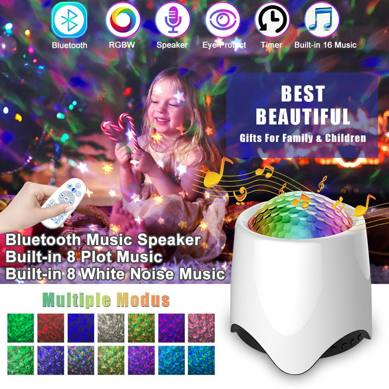 USB LED Star Night Light LED Projector Light Bluetooth Projector Sound-Activated Projector Light
