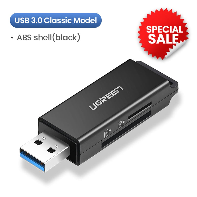 Ugreen Card Reader USB 3.0 Type C to SD Micro SD TF Adapter for laptop Accessories OTG Cardreader