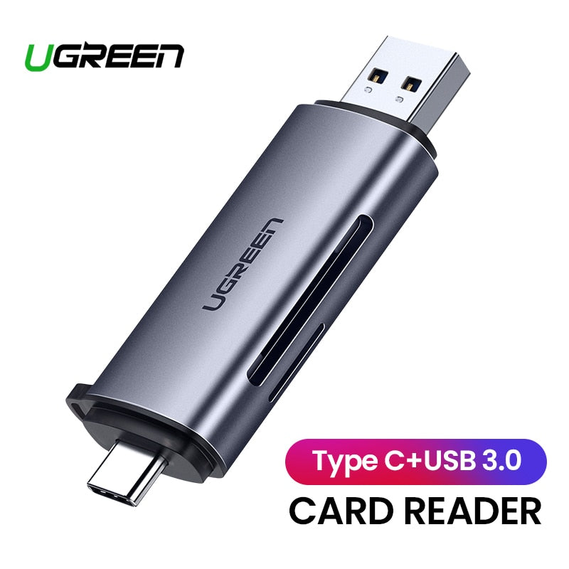 Ugreen Card Reader USB 3.0 Type C to SD Micro SD TF Adapter for laptop Accessories OTG Cardreader