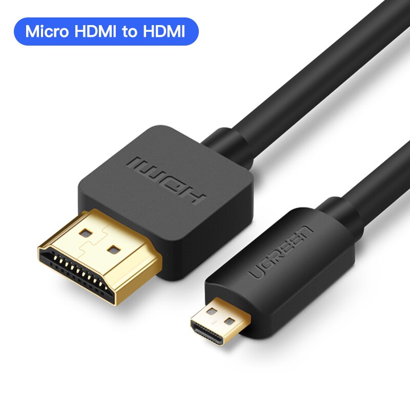 Ugreen Micro HDMI 4K/60Hz 3D Effect Micro Mini HDMI to HDMI Cable Male to Male