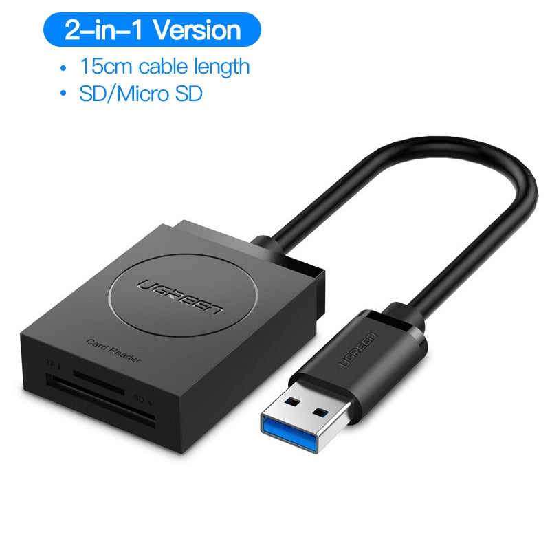 USB 3.0 Type C 4 in 1 Card Reader Memory Smart Card Reader SD TF CF MS Compact  Flash Card Adapter 15cm Cable for Laptop