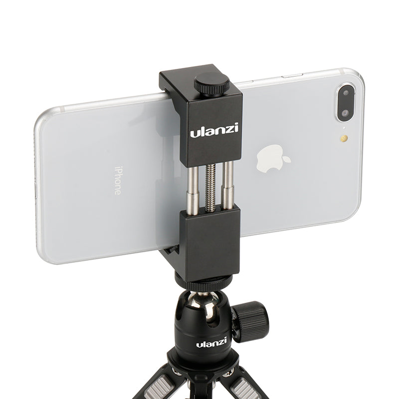 Ulanzi IRON MAN Smartphone Tripod Mount Universal Aluminum Metal Phone Tripod Adapter Holder Stand