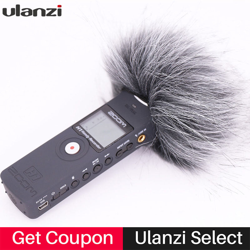 Ulanzi Outdoor Windscreen Deadcat Windshield for ZOOM H1 Handy Recorder Windshield Muff for zoom h1n