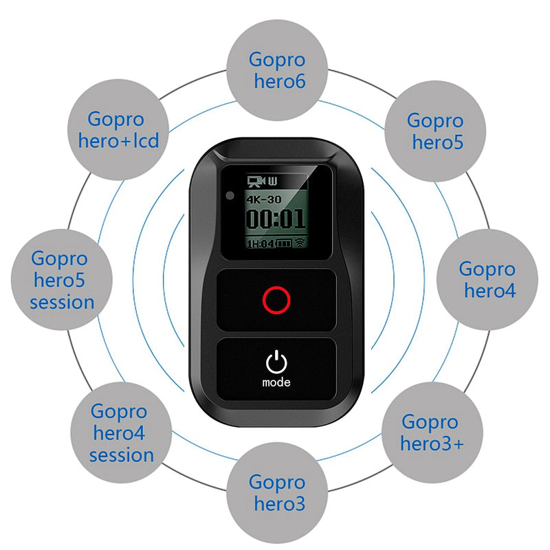 Universal Wifi Remote For Gopro Hero 7 Black 6 5 4 Session Go pro 5 6 3+Waterproof Smart Remote