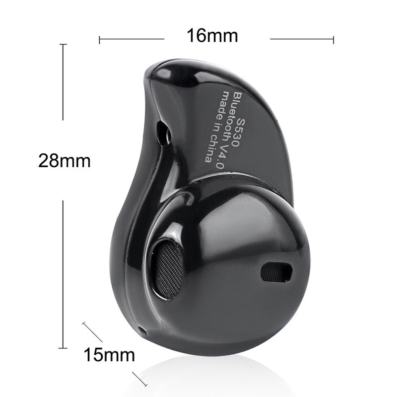 VAORLO Wireless Headphone Bluetooth Earphone Earbud With Mic Mini Invisible Sport Stereo Bluetooth