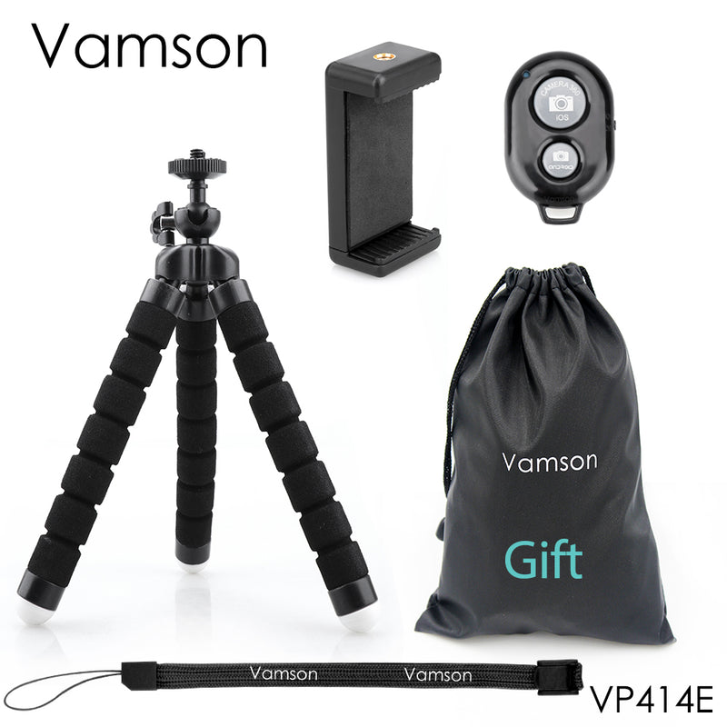 Vamson Mini Tripod for Phone Flexible Leg Gorillapod Octopus Tripod Mobile Phone camera for iphone