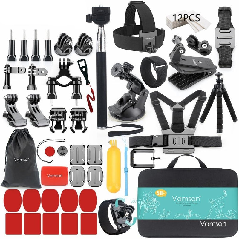 Vamson for Gopro Accessories set for go pro hero 7 6 5 4 kit mount for SJCAM for SJ4000 / for xiaomi