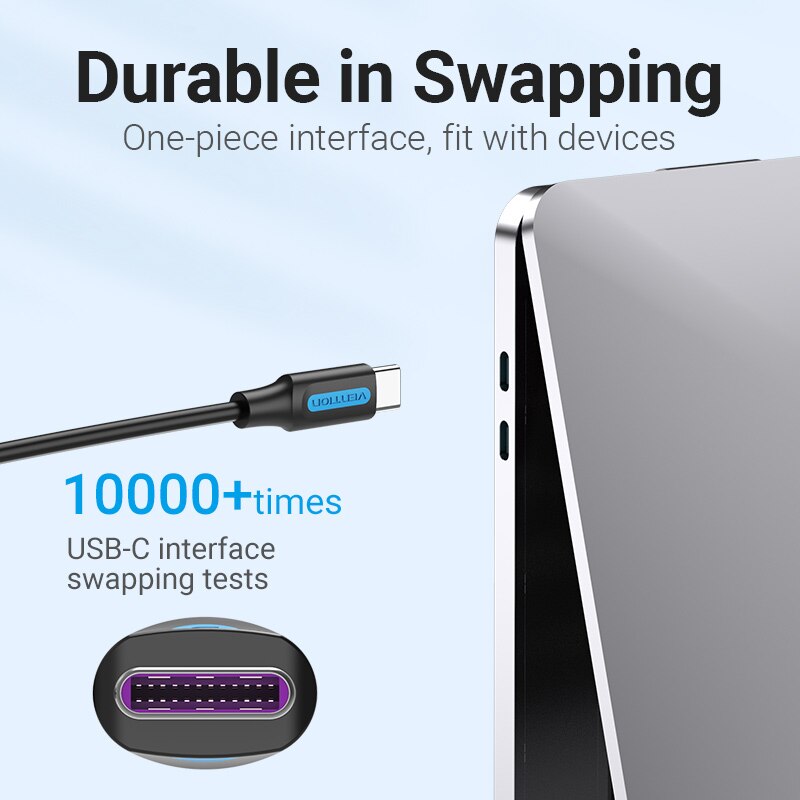 100W USB C to USB Type C Cable for Samsung S20 PD Fast Charger Cable Quick Charge 4.0 USB Cable