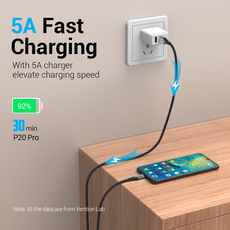 5A Magnetic Charge Cable Fast Charging USB Type C Cable Magnet Micro USB  Phone Cable USB Cord