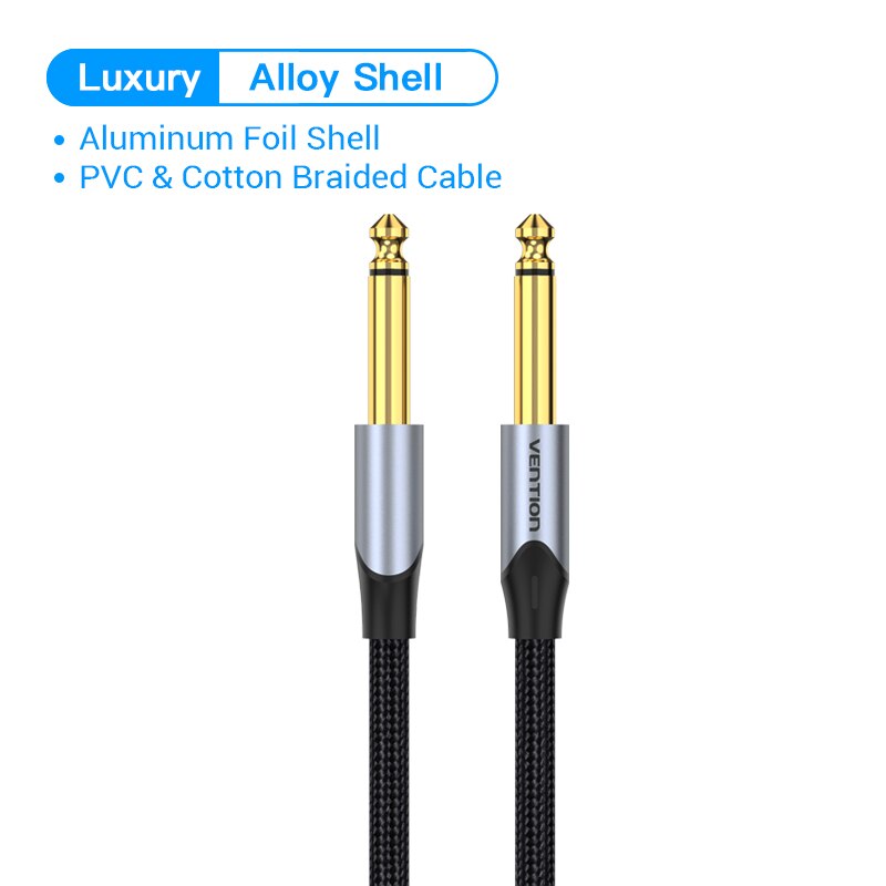 Aux Guitar Cable Jack 6.5 mm to 6.5 mm Audio Cable Stereo Jack 6.35mm Aux Cable