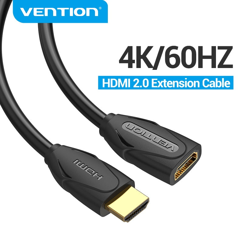HDMI 2.0 Extension Cable 4K/60Hz HDMI 2.0 2.1 Male to Female Cable HDMI Extender Adapter 8K