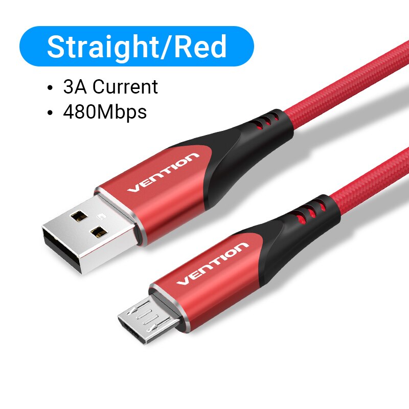 Micro USB Cable 3A 90 Degree Fast Charge Data Cable Mobile Phone USB Charger Cable Cord